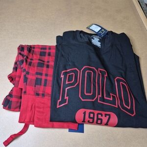 Polo by Ralph Lauren Black and Red Pajama Set 2311/3084